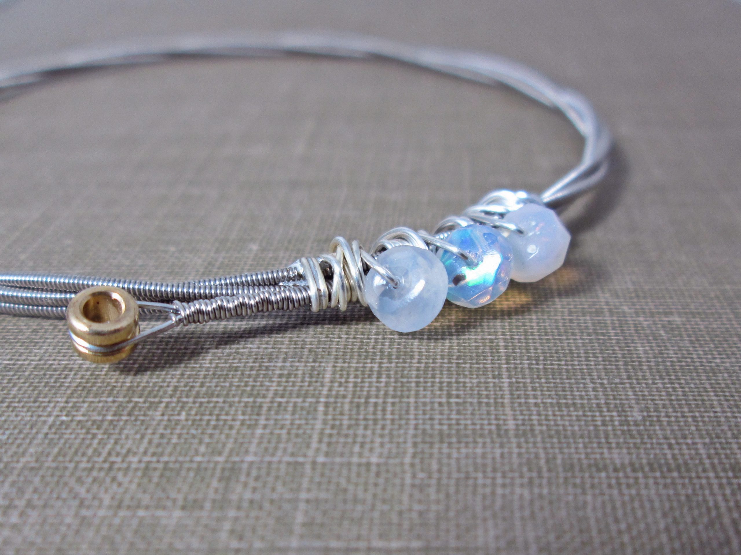 Born to Rock | Birthstone Guitar String Bracelet | the chestnut forge