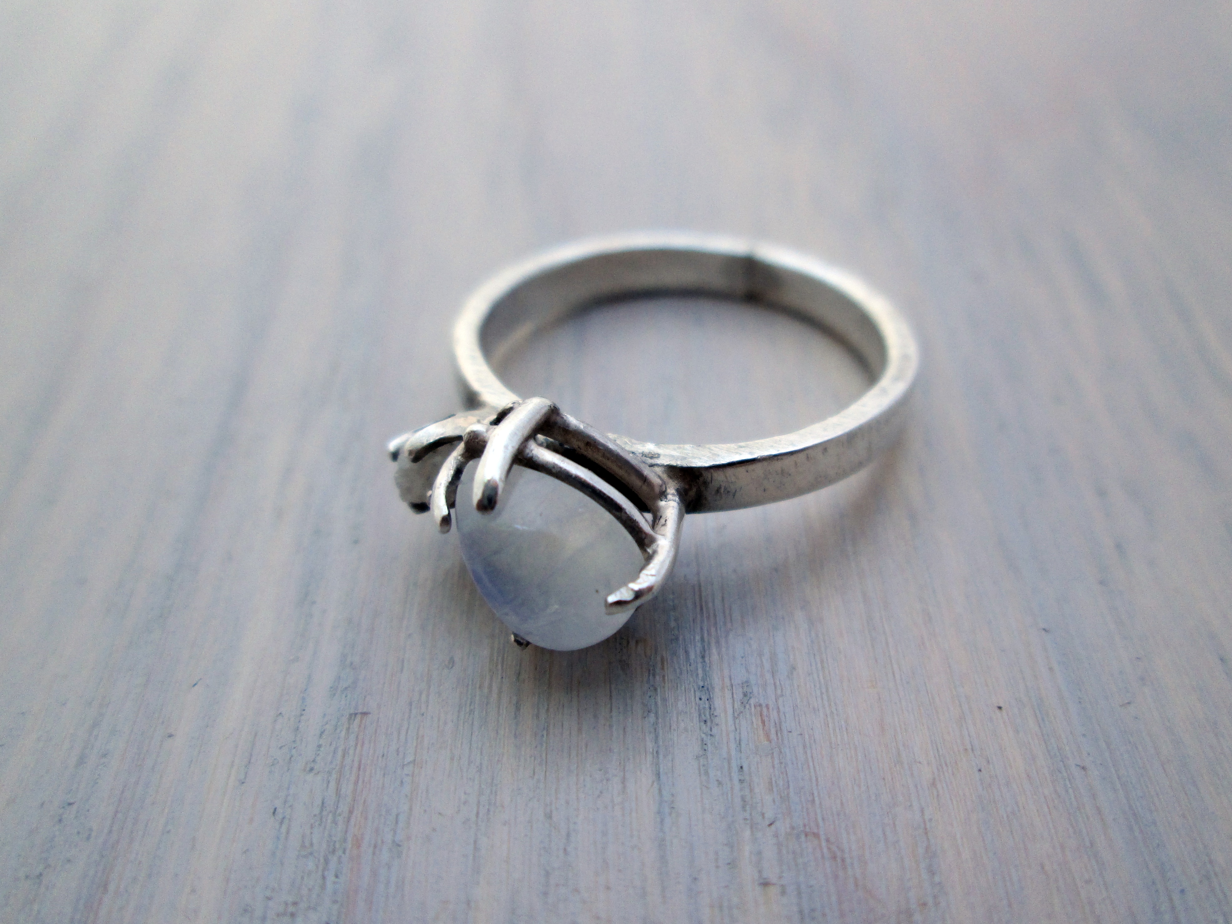 ELLA - Moonstone Engagement Ring - The Chestnut Forge