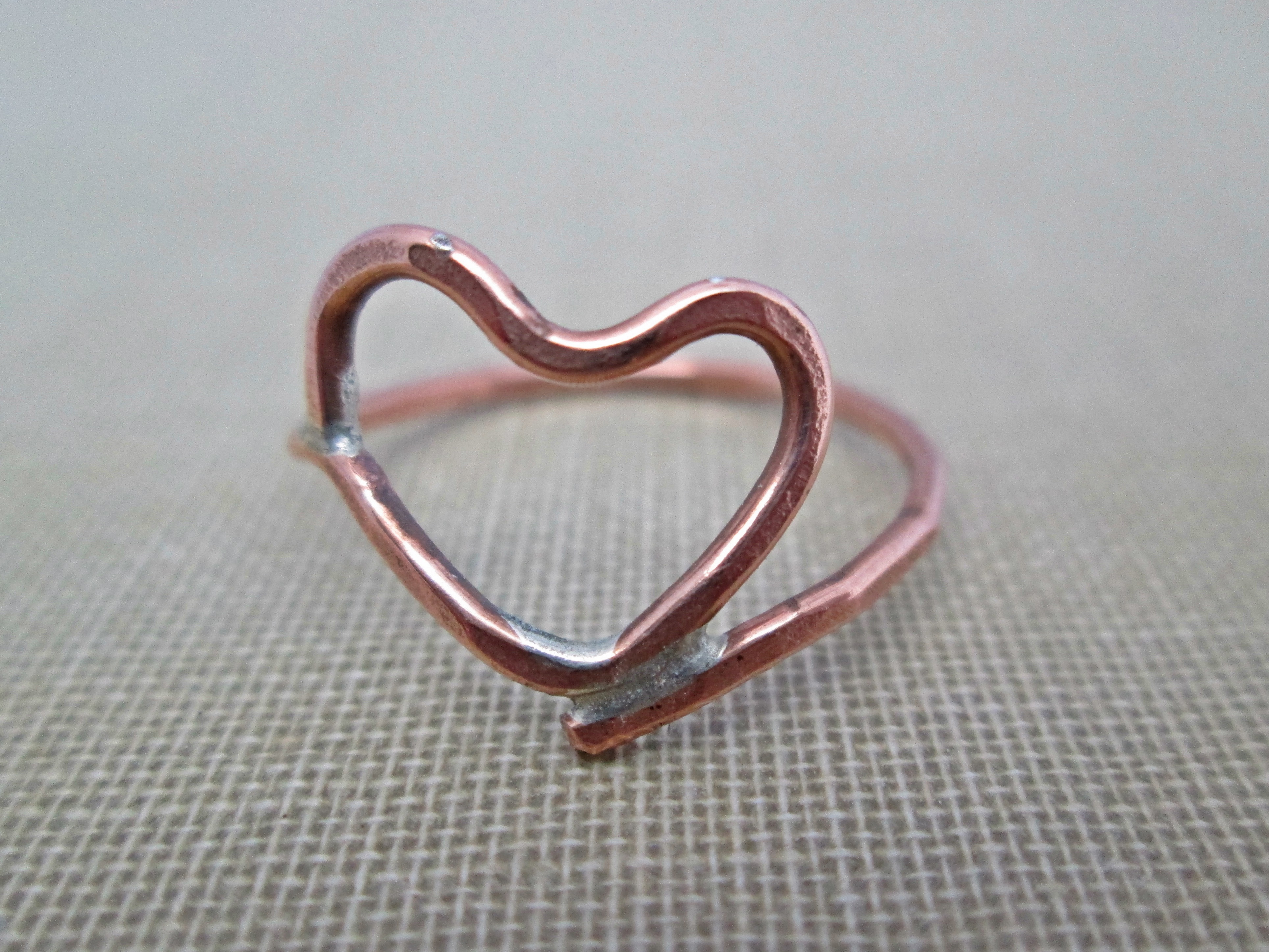 Asymmetrical Heart Ring - The Chestnut Forge