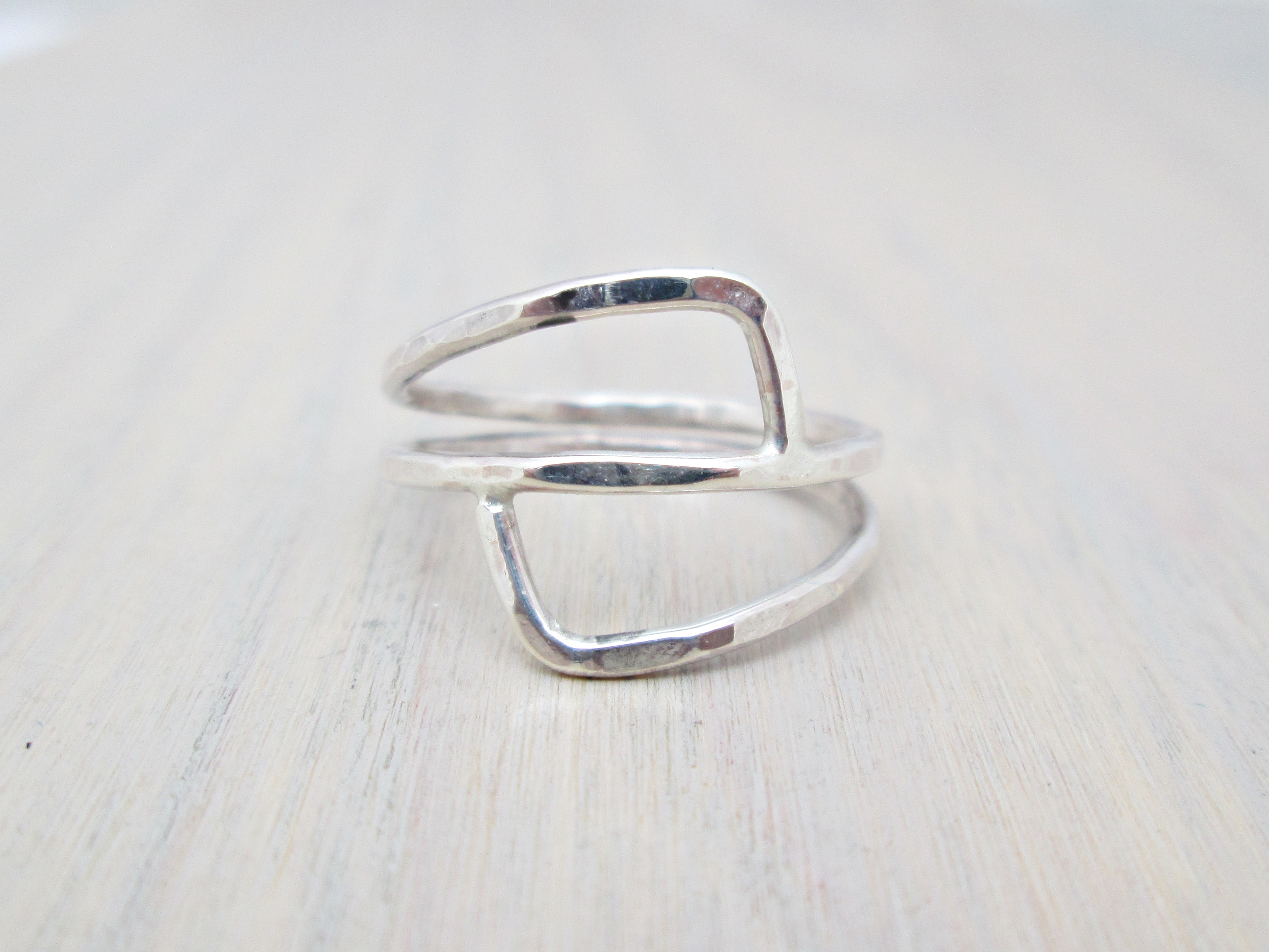 Sterling Silver Parallel Coil Ring | The Chestnut Forge